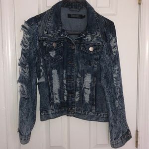 Ripped Denim Jacket